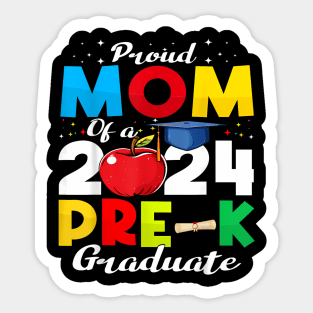 Proud Mom of pre-k Graduate 2024 Graduation Mom Sticker